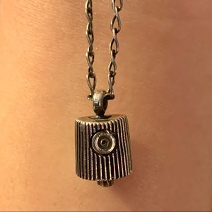 Spray Paint Cap Necklace Sterling Silver
